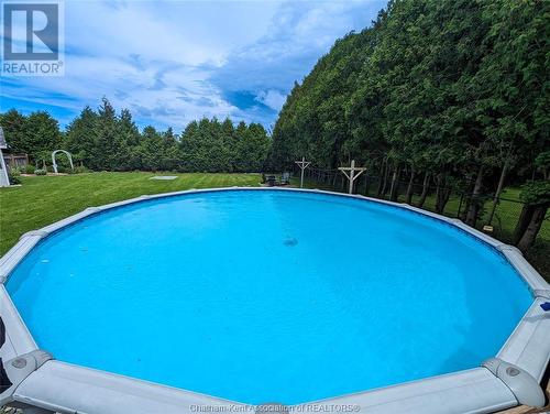 22745 Creek Road, Chatham, ON - Outdoor With Above Ground Pool With Backyard