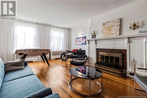 226 Highfield Street, Moncton, NB - Indoor Photo Showing Living Room With Fireplace