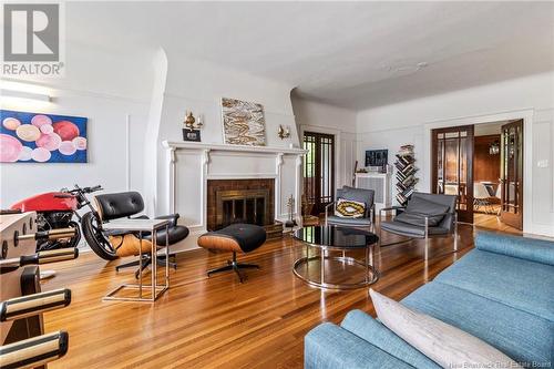 226 Highfield Street, Moncton, NB - Indoor Photo Showing Living Room With Fireplace