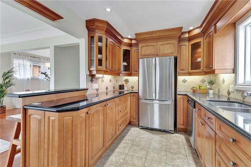 411 East 15Th Street, Hamilton, ON - Indoor Photo Showing Kitchen With Stainless Steel Kitchen With Double Sink