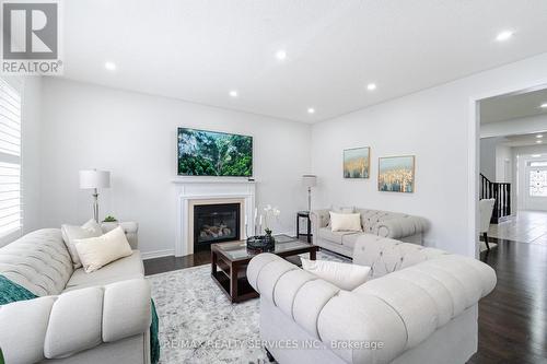 7 Swanton Road, Brampton (Credit Valley), ON - Indoor Photo Showing Living Room With Fireplace