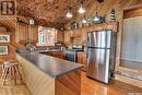 Arrowhead Island, Lac La Ronge, SK  - Indoor Photo Showing Kitchen With Double Sink 