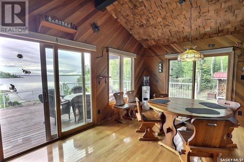 Arrowhead Island, Lac La Ronge, SK - Indoor Photo Showing Dining Room