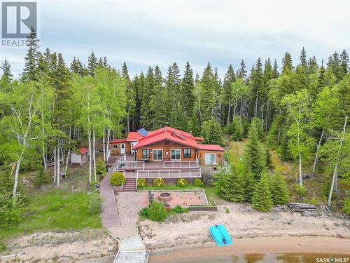 Arrowhead Island, Lac La Ronge, SK - Outdoor With Deck Patio Veranda With View