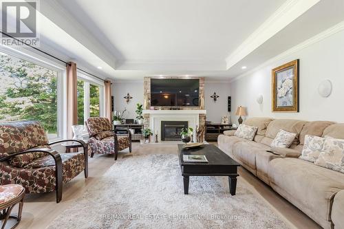 16621 Mount Hope Road, Caledon (Palgrave), ON - Indoor Photo Showing Living Room With Fireplace