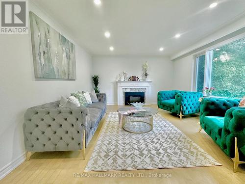 16 Gaspe Road, Toronto (Bayview Woods-Steeles), ON - Indoor Photo Showing Living Room With Fireplace