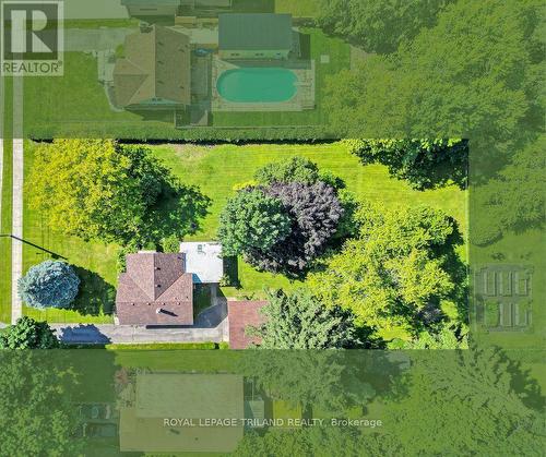 Overhead view of the Property - 1039 Willow Drive, London, ON 