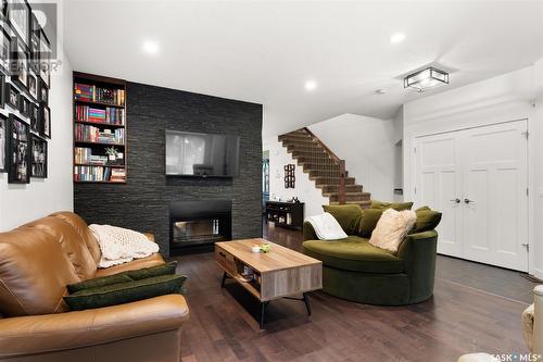 2508 Mcara Street, Regina, SK - Indoor Photo Showing Living Room With Fireplace