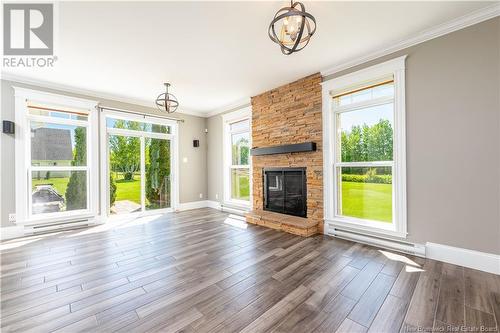 1095 Route 133, Grand-Barachois, NB - Indoor Photo Showing Living Room With Fireplace