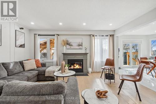 31 Eldad Drive, Clarington, ON - Indoor Photo Showing Living Room With Fireplace