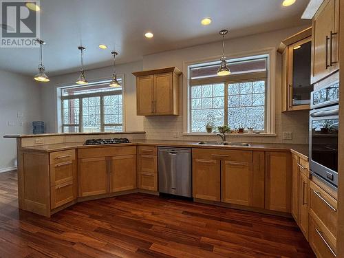 4008 Temple Street, Terrace, BC - Indoor Photo Showing Kitchen With Double Sink