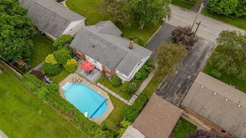 1092 Marley Crescent, Burlington, ON - Outdoor With In Ground Pool With View