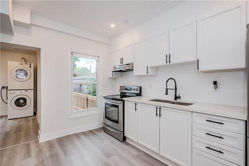 273 Britannia Avenue, Hamilton, ON - Indoor Photo Showing Kitchen With Double Sink