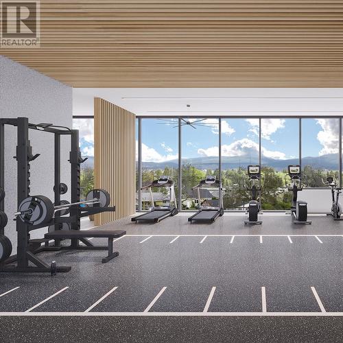 3389 Lakeshore Road Unit# N316, Kelowna, BC - Indoor Photo Showing Gym Room