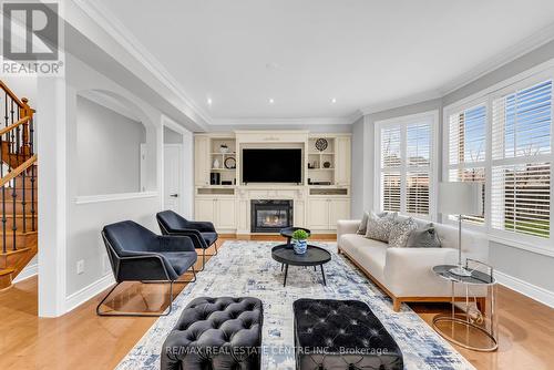 3 Hugo Road, Brampton, ON - Indoor Photo Showing Living Room With Fireplace