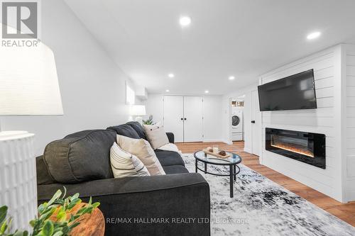 12 Shelley Drive, Kawartha Lakes, ON - Indoor Photo Showing Living Room With Fireplace