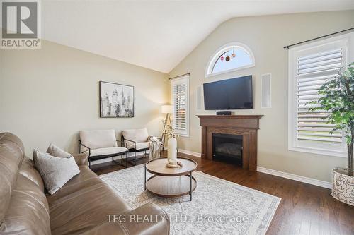 38 Charles Tilley Crescent, Clarington, ON - Indoor Photo Showing Living Room With Fireplace