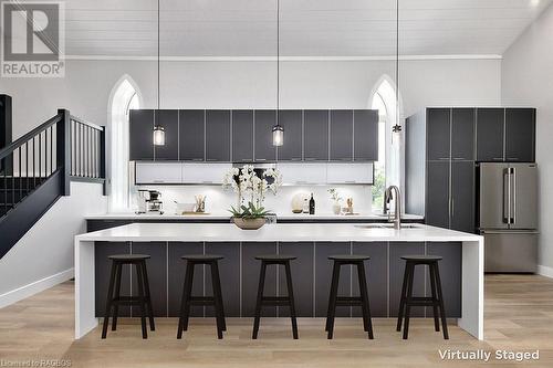 Virtually Staged - 57 Crawford Street, Chatsworth, ON - Indoor Photo Showing Kitchen With Upgraded Kitchen