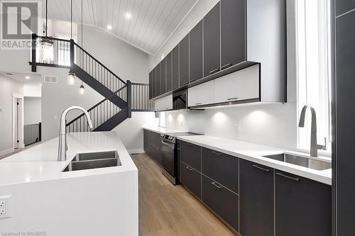 57 Crawford Street, Chatsworth, ON - Indoor Photo Showing Kitchen With Double Sink With Upgraded Kitchen