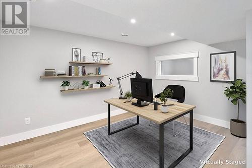 Virtually Staged - 57 Crawford Street, Chatsworth, ON - Indoor Photo Showing Office