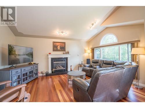 9094 North Nechako Road, Prince George, BC - Indoor Photo Showing Living Room With Fireplace