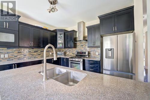 1418 Gord Vinson Avenue, Clarington, ON - Indoor Photo Showing Kitchen With Double Sink With Upgraded Kitchen