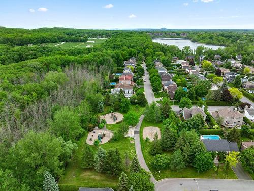 Backyard - 458 Rue Kéroack, Saint-Bruno-De-Montarville, QC - Outdoor With In Ground Pool With Backyard