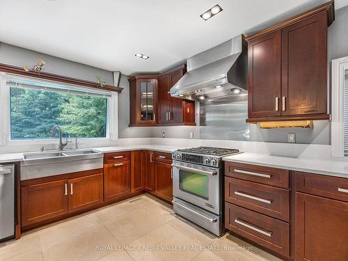 148 Cornwall Hts, Brampton, ON - Indoor Photo Showing Kitchen With Double Sink