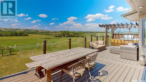 Dreamer'S Acres, Lumsden Rm No. 189, SK - Outdoor With Deck Patio Veranda With View