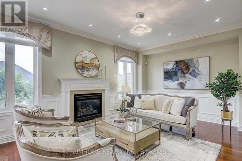 24 Pullman Road, Vaughan (Patterson), ON - Indoor Photo Showing Living Room With Fireplace