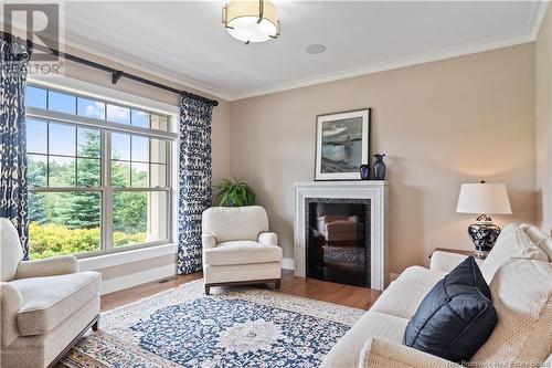 155 Boundary Drive, Moncton, NB - Indoor Photo Showing Living Room With Fireplace