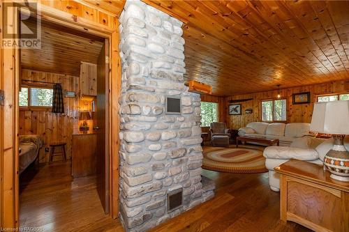 93 Borden Drive, Tobermory, ON - Indoor With Fireplace