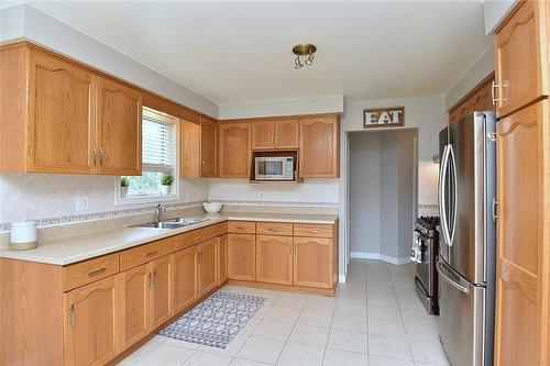 27 Dalia Avenue, Hamilton, ON - Indoor Photo Showing Kitchen With Double Sink