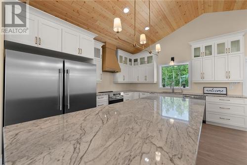 2132 Vermillion Lake Road, Chelmsford, ON - Indoor Photo Showing Kitchen With Stainless Steel Kitchen