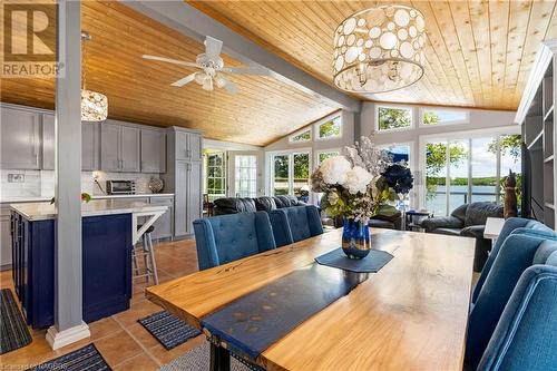 156 Miller Lake Shore Road, Northern Bruce Peninsula, ON - Indoor Photo Showing Dining Room