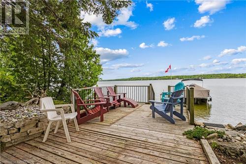 156 Miller Lake Shore Road, Northern Bruce Peninsula, ON - Outdoor With Body Of Water With Deck Patio Veranda With View