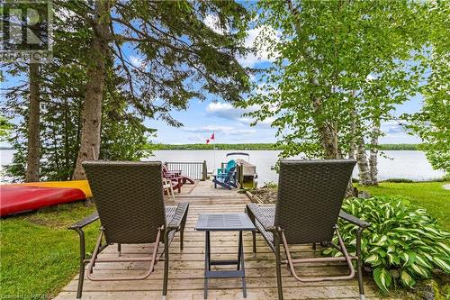 156 Miller Lake Shore Road, Northern Bruce Peninsula, ON - Outdoor With Body Of Water With Deck Patio Veranda