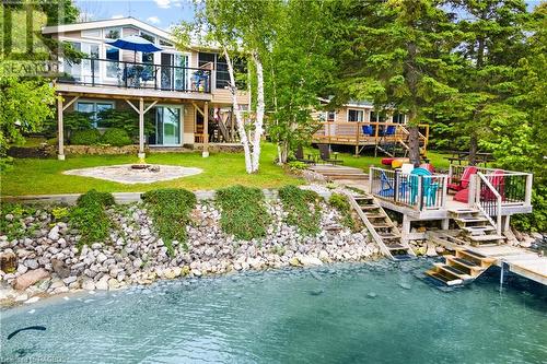 156 Miller Lake Shore Road, Northern Bruce Peninsula, ON - Outdoor With Body Of Water With Deck Patio Veranda