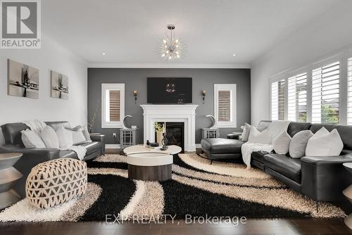 117 Lyle Drive, Clarington, ON - Indoor Photo Showing Living Room With Fireplace