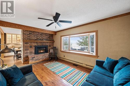 1171 Straggle Lake Drive, Dysart Et Al, ON - Indoor Photo Showing Living Room With Fireplace