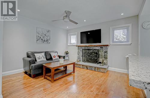 4161 Garrowhill Trail, Mississauga, ON - Indoor Photo Showing Living Room With Fireplace