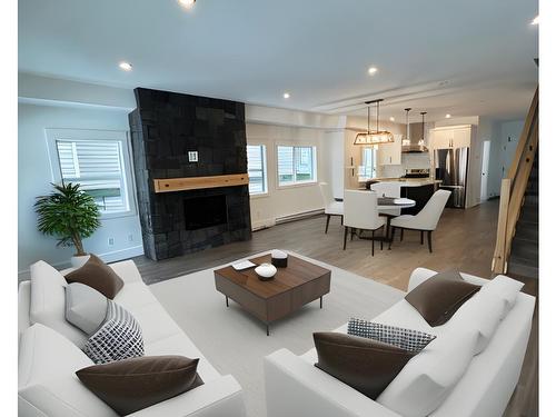 1365 Burfield Drive, Sun Peaks, BC - Indoor Photo Showing Living Room With Fireplace