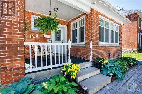 Cozy covered front porch - 120 Mary Street, Carleton Place, ON - Outdoor With Exterior