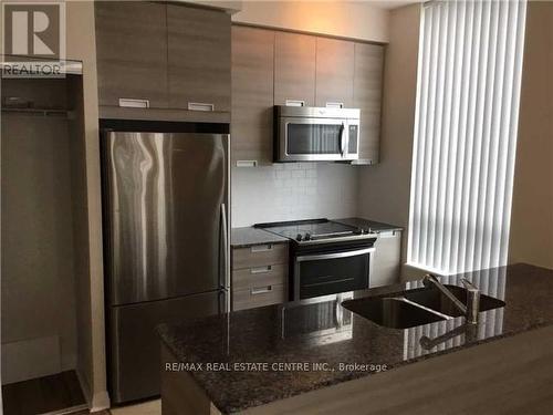 109 - 75 Eglinton Avenue W, Mississauga, ON - Indoor Photo Showing Kitchen With Stainless Steel Kitchen With Double Sink With Upgraded Kitchen