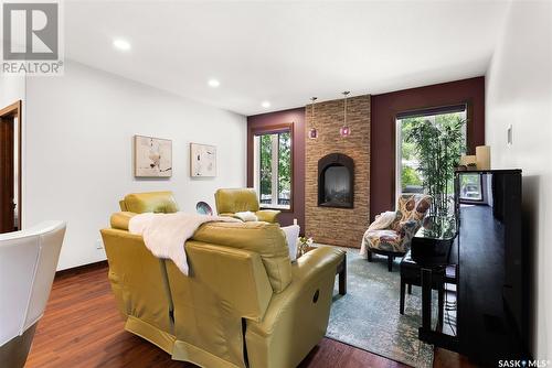 3525 Evans Court, Regina, SK - Indoor With Fireplace