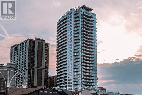 801 - 20 George Street, Hamilton (Central), ON - Outdoor With Balcony With Facade