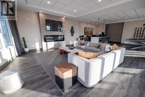 801 - 20 George Street, Hamilton (Central), ON - Indoor Photo Showing Living Room With Fireplace