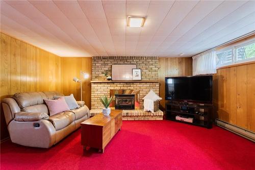 67 Edgewood Avenue, Hamilton, ON - Indoor Photo Showing Living Room With Fireplace