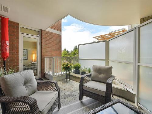 215-999 Burdett Ave, Victoria, BC - Outdoor With Deck Patio Veranda With Exterior