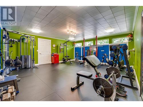 4700 Schubert Road, Armstrong, BC - Indoor Photo Showing Gym Room